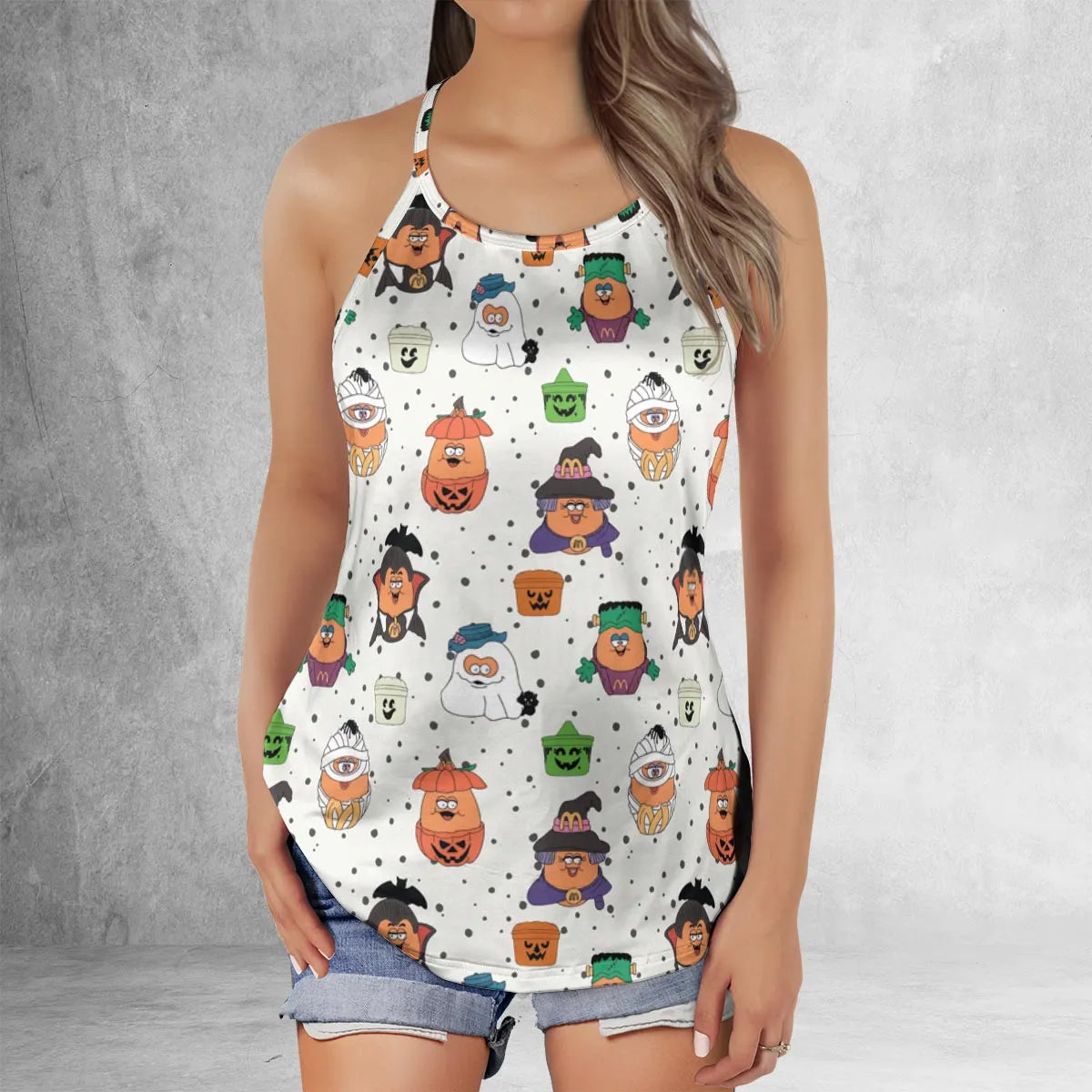 Criss Cross Tank Top - PJB371WG
