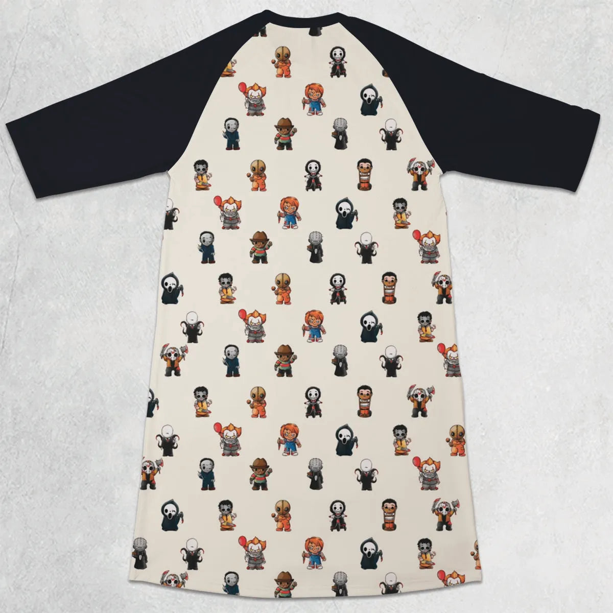 3/4 Sleeve Raglan Dress - VX4X2V7M