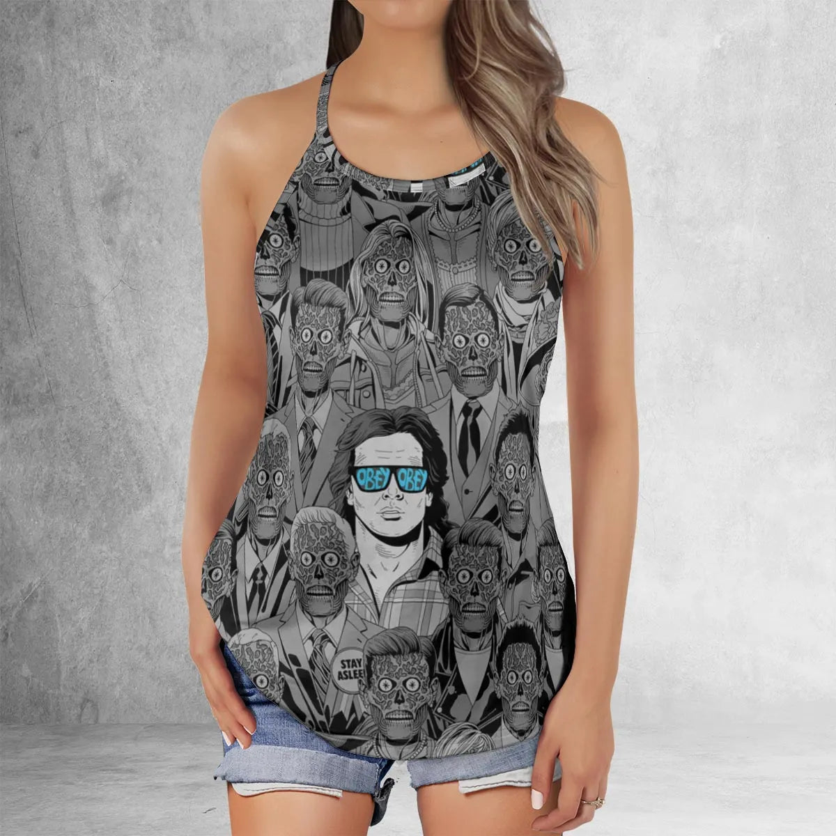 Criss Cross Tank Top - D5K78PPL