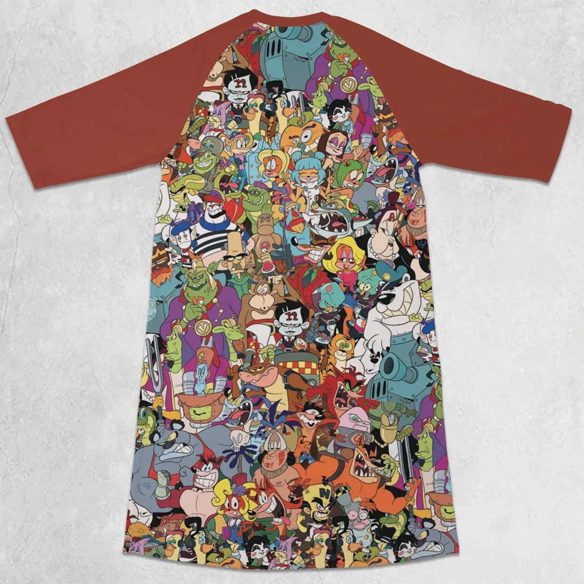 3/4 Sleeve Raglan Dress - Z3VS3WC2