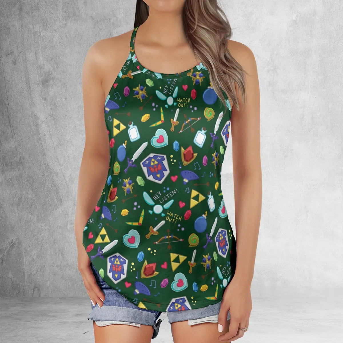 Criss Cross Tank Top - BQAZYNY8