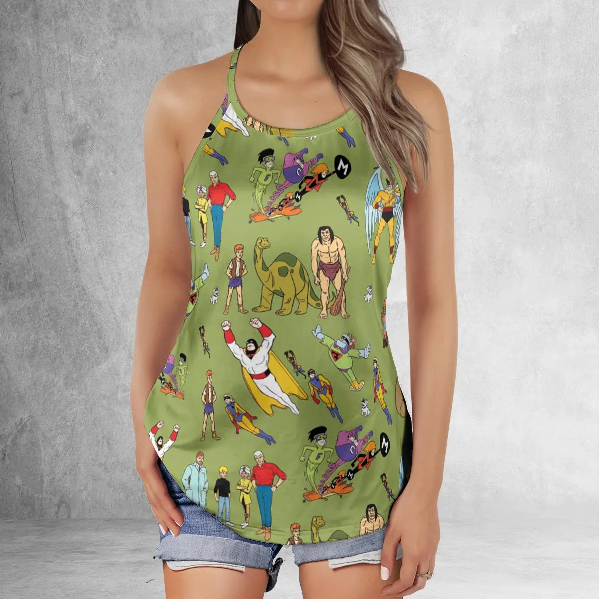 Criss Cross Tank Top - XLM8J8DS