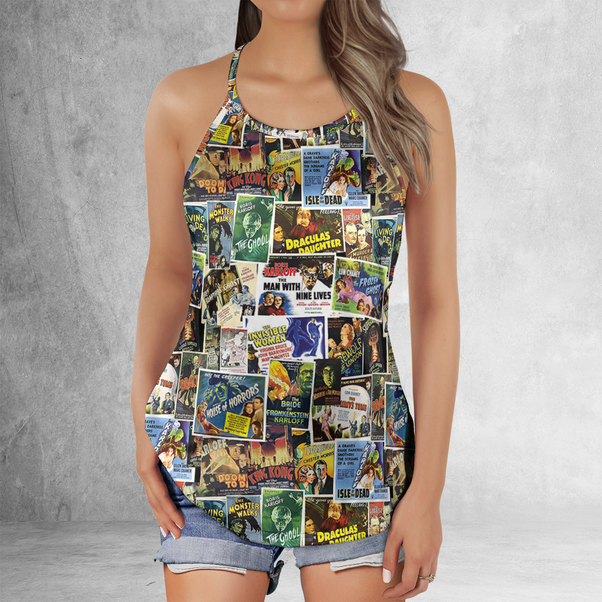 Criss Cross Tank Top - D6X384CU