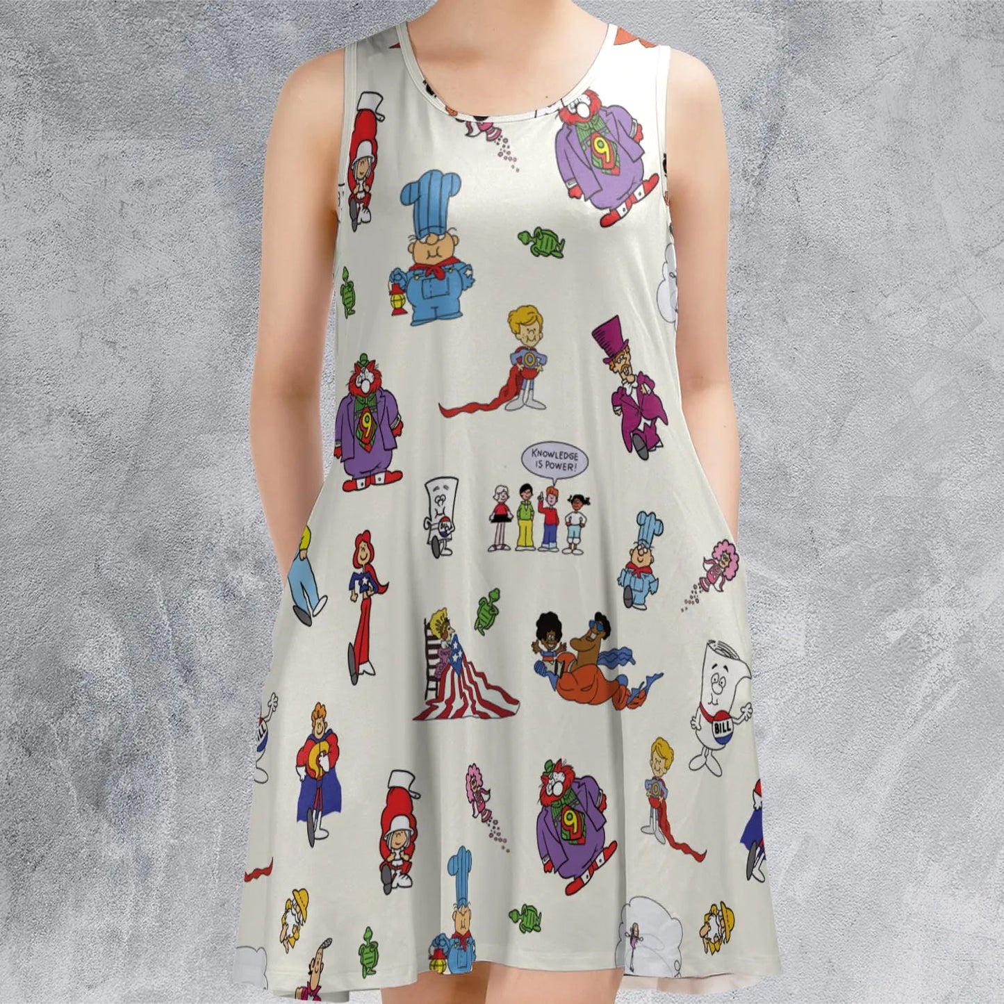 Sleeveless Dress - 3AEZSHPQ