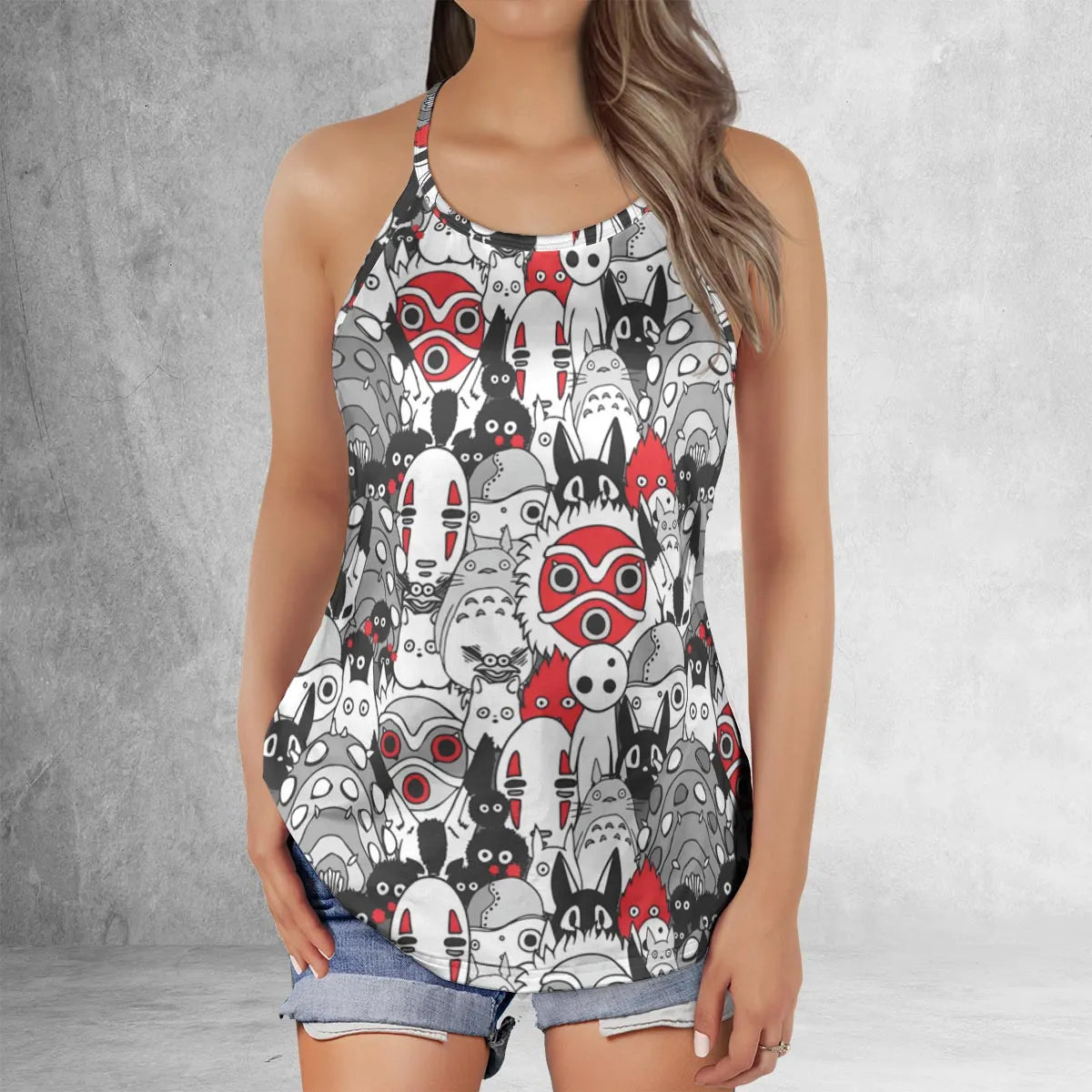 Criss Cross Tank Top - UU5E5ZHC