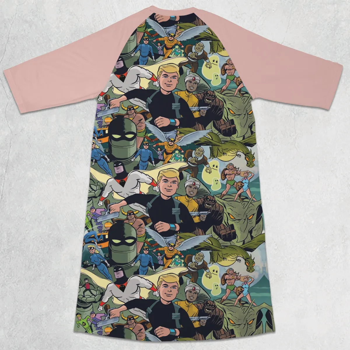 3/4 Sleeve Raglan Dress - PE7XEGKN