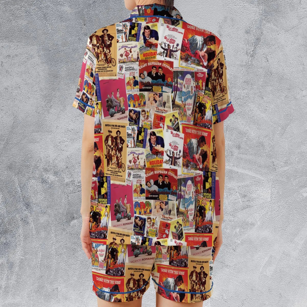 Satin Short-Sleeve Pajamas Set - Q1V89QEJ