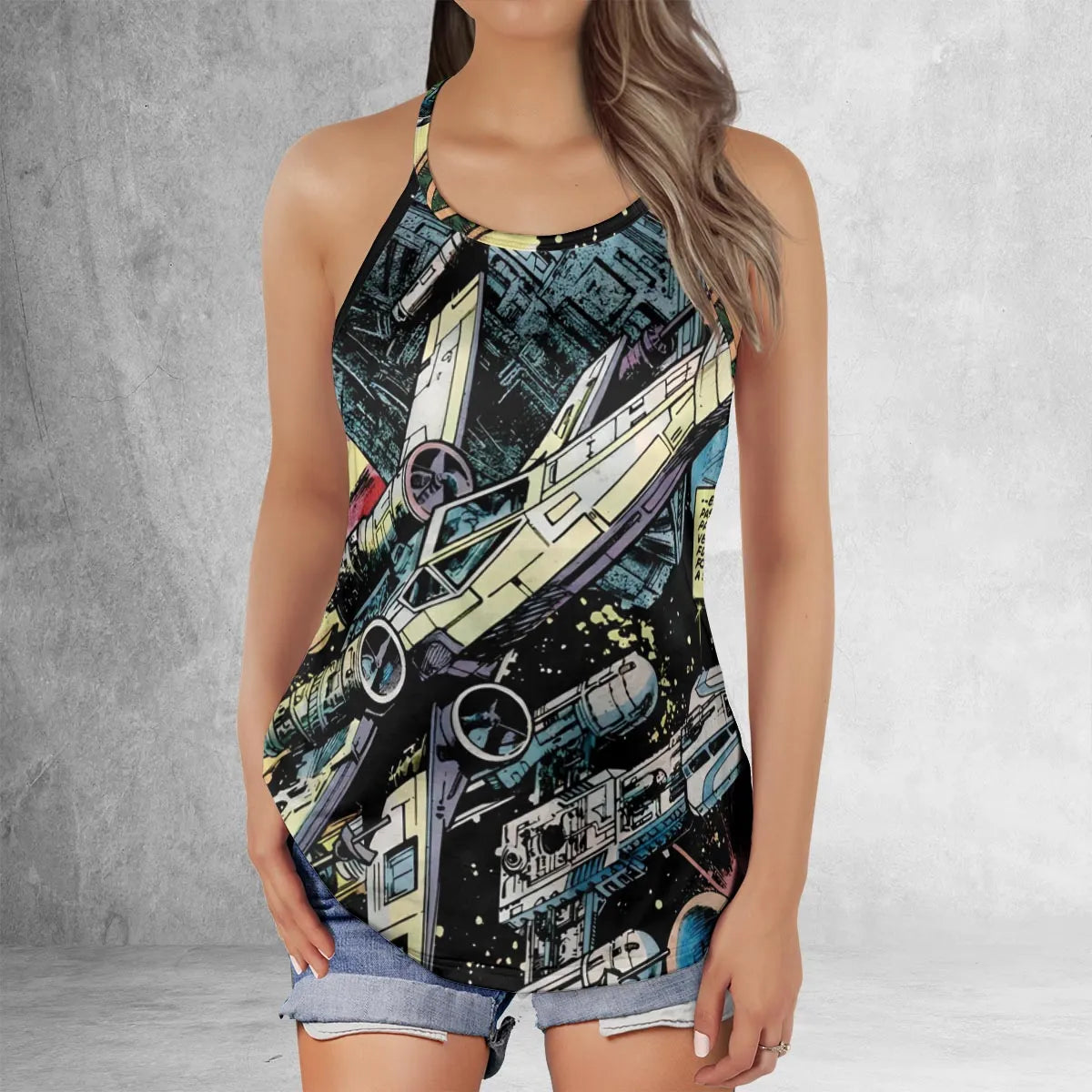 Criss Cross Tank Top - 2LFJHVA6