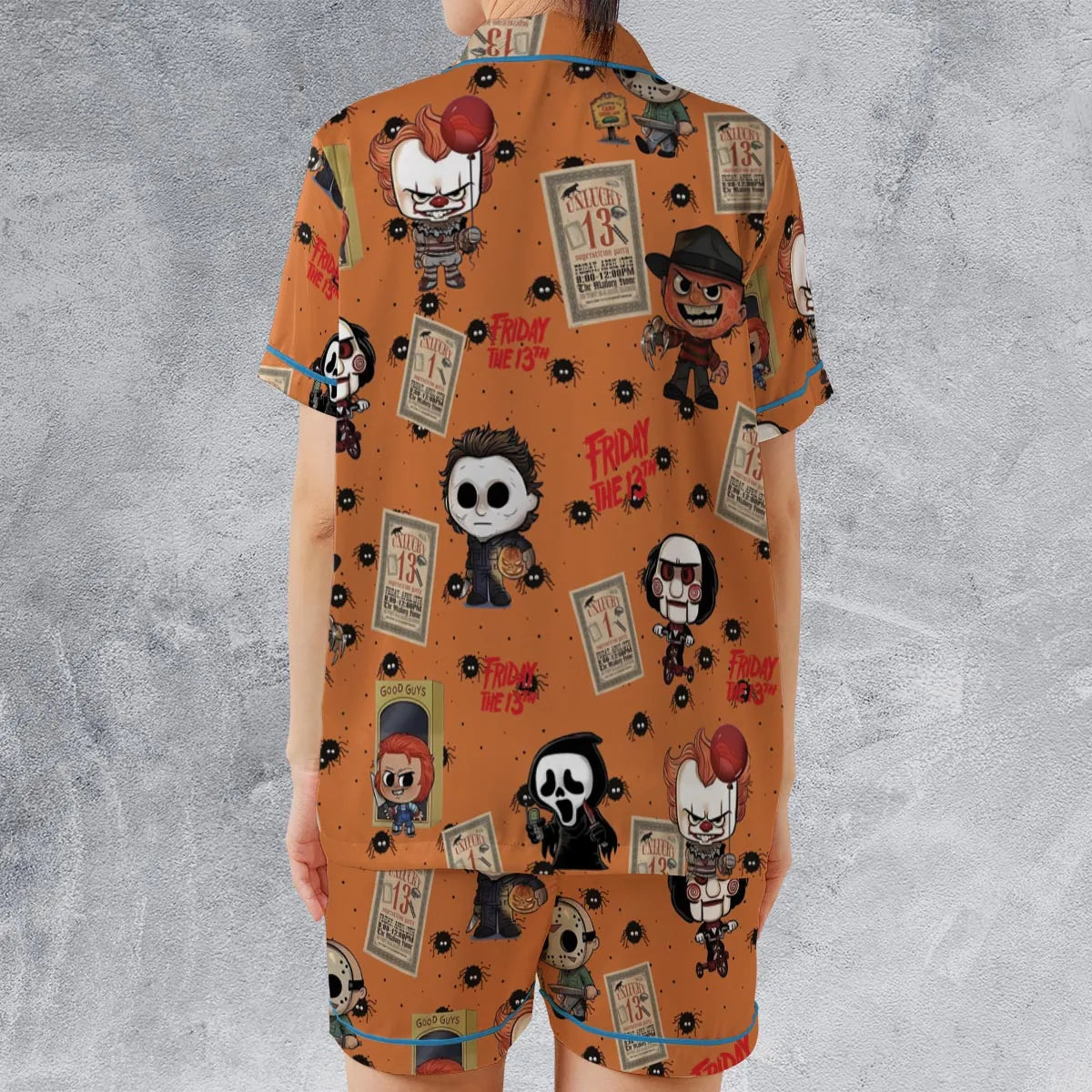 Satin Short-Sleeve Pajamas Set - G5LQ7ND8