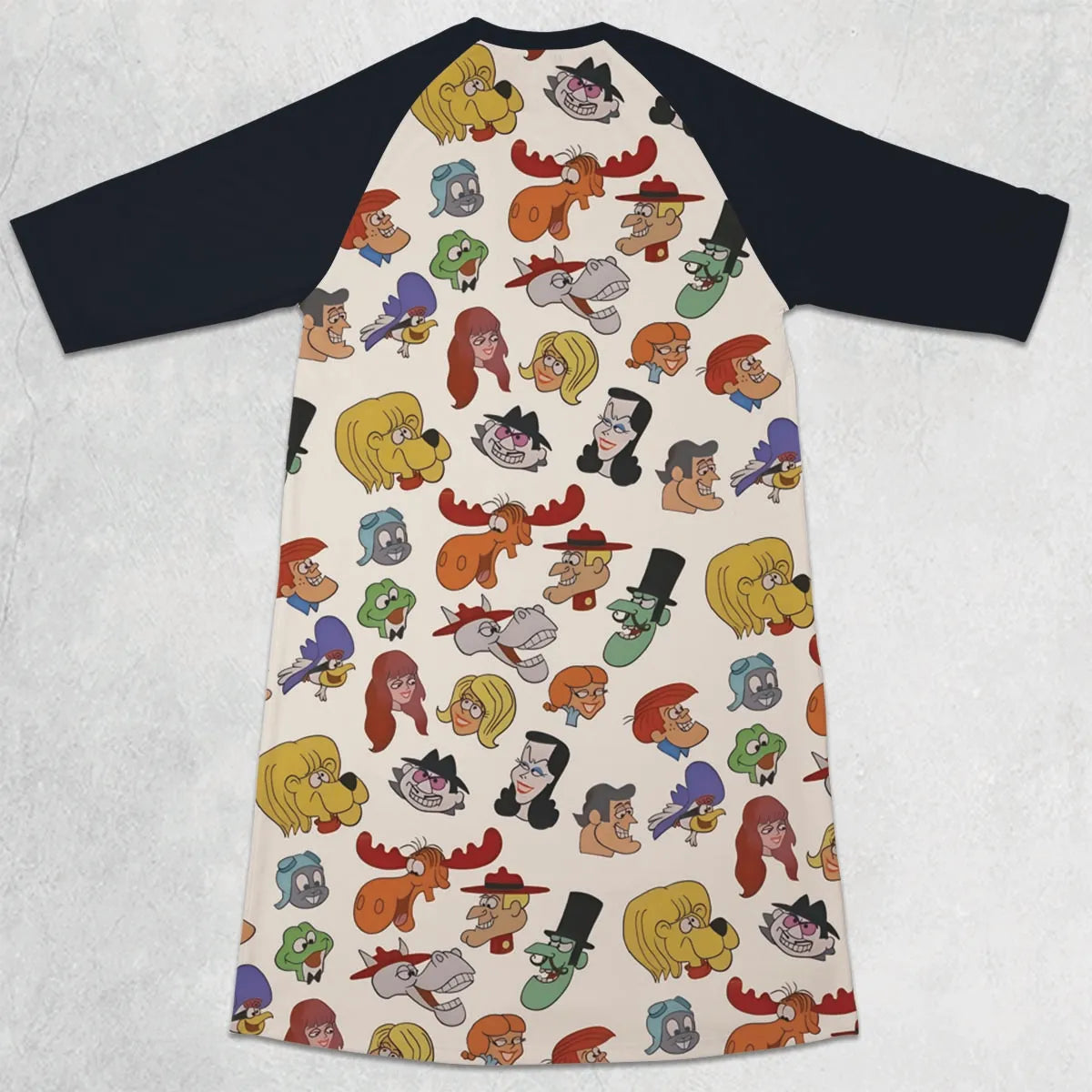 3/4 Sleeve Raglan Dress - RC7HZX3Y