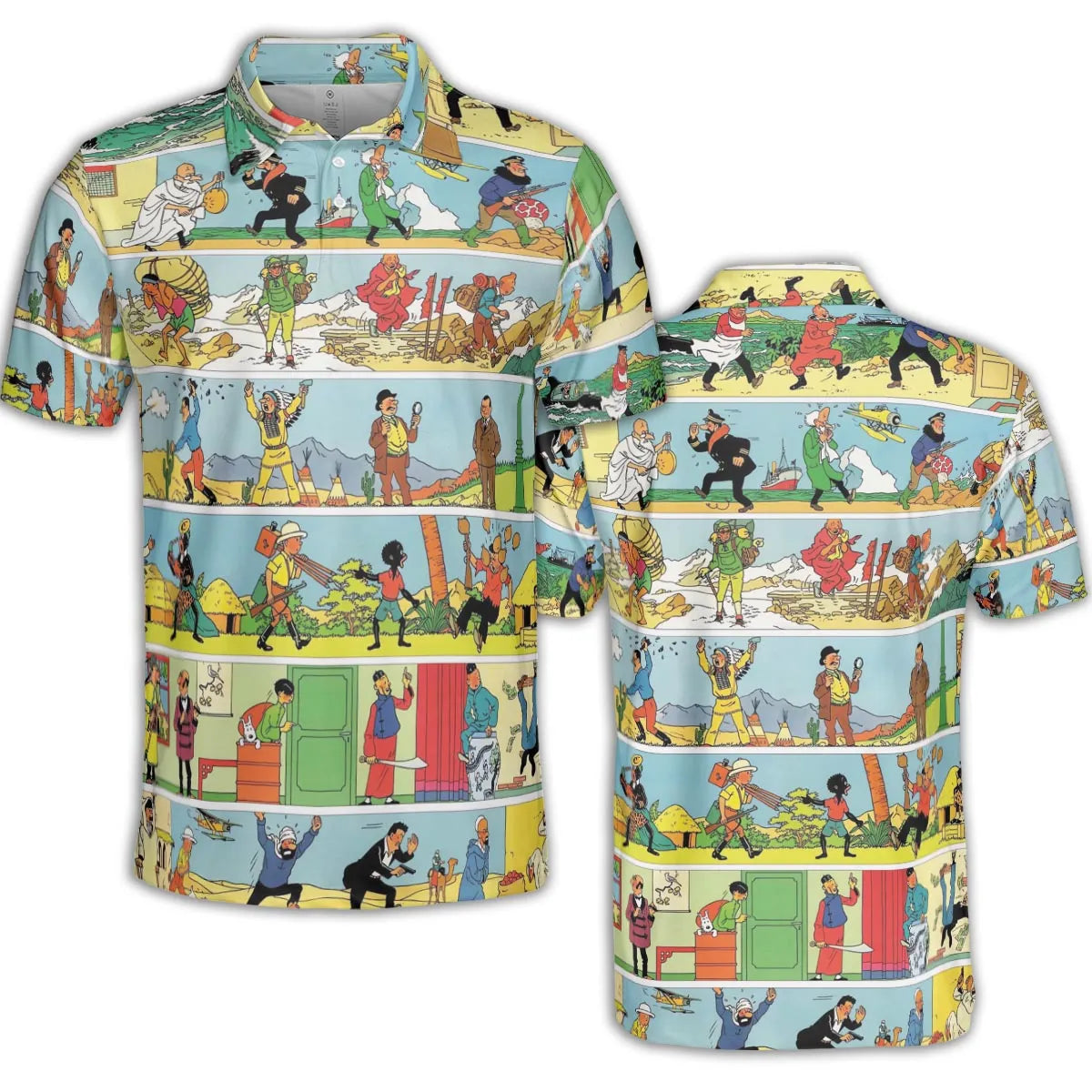 AOP Men/Women Polo Shirt - TNXZSUCJ