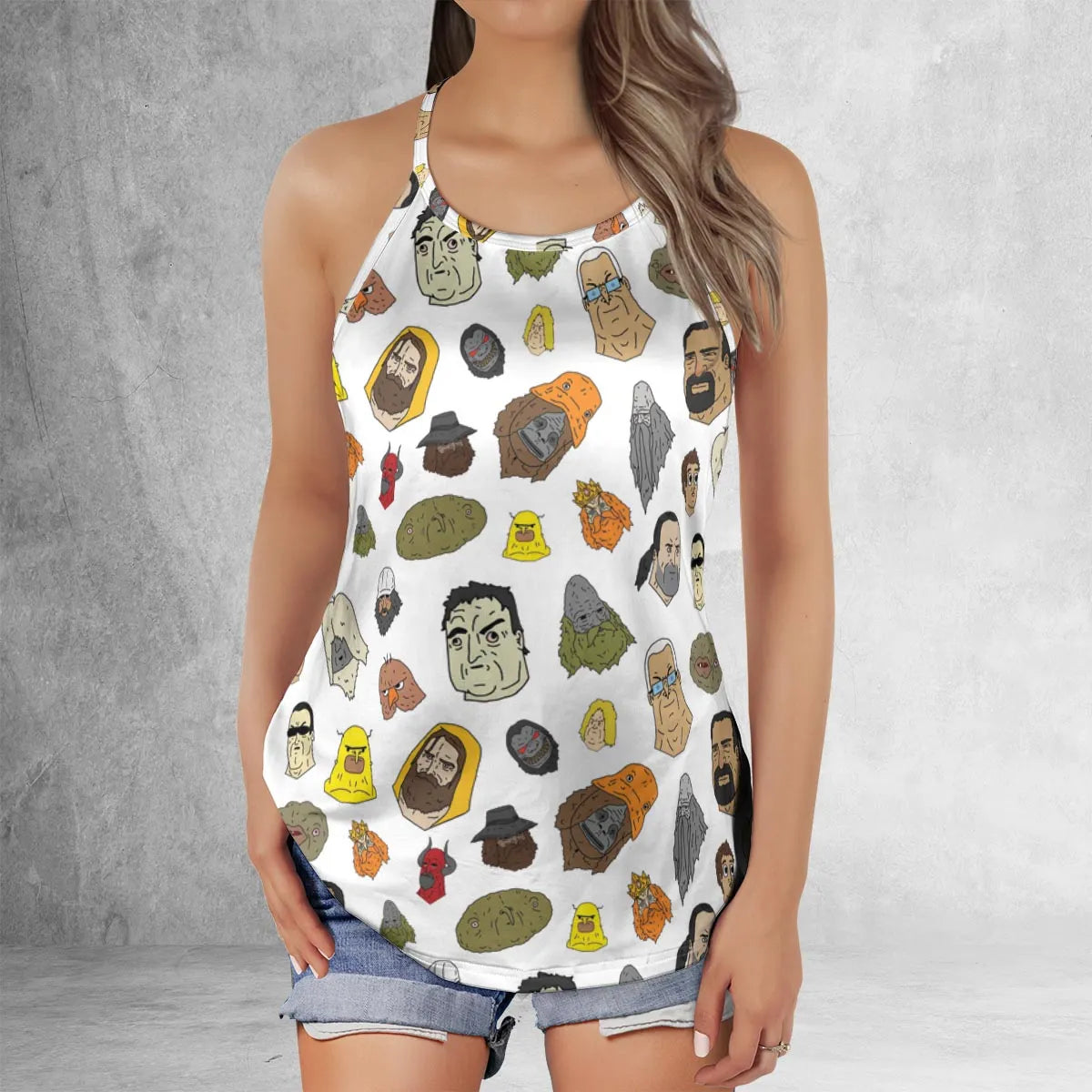 Criss Cross Tank Top - EBJ3Y37W