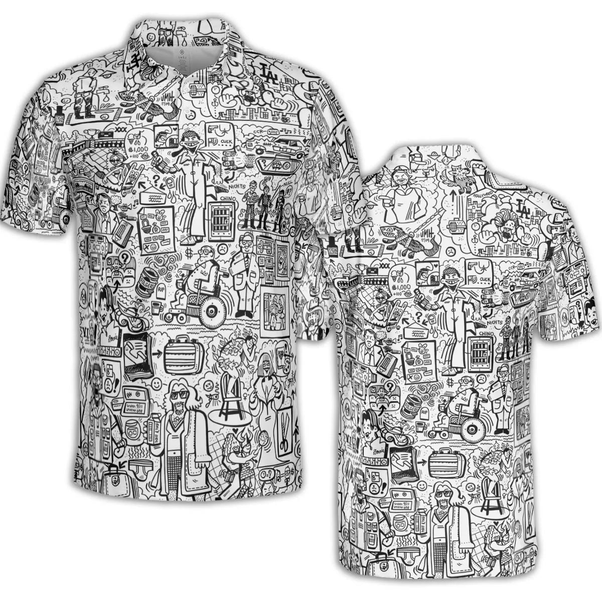 AOP Men/Women Polo Shirt - T15YVDCG