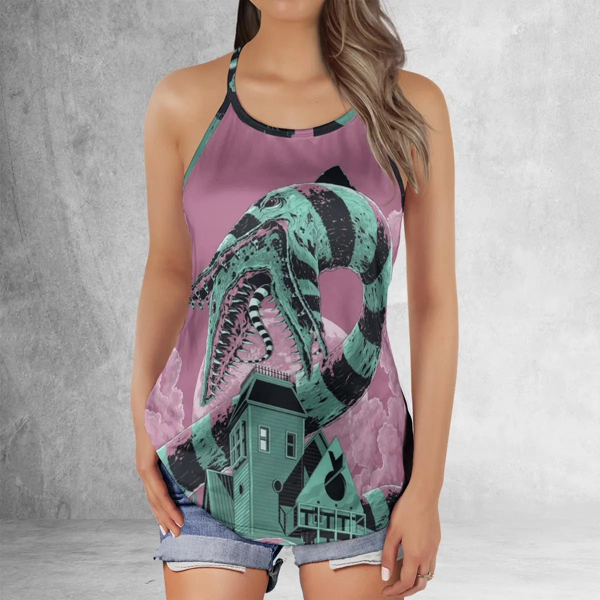 Criss Cross Tank Top - 83RTVEXV