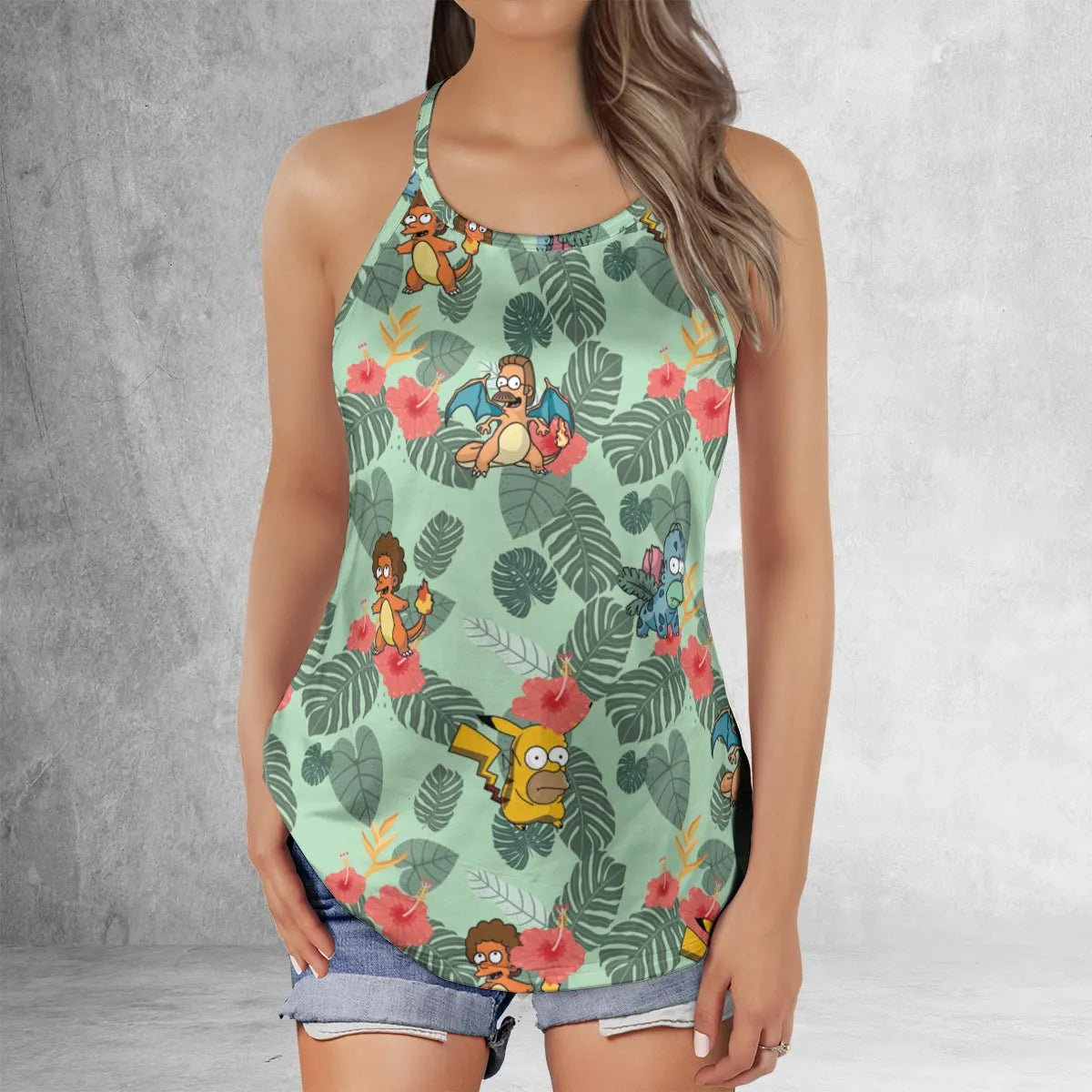 Criss Cross Tank Top - S17NPY3G