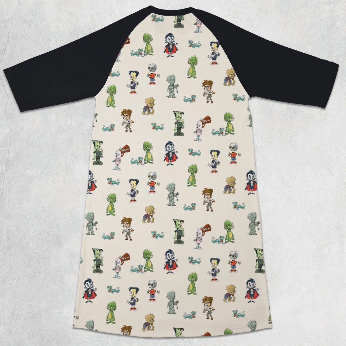 3/4 Sleeve Raglan Dress - KJNDMNPD