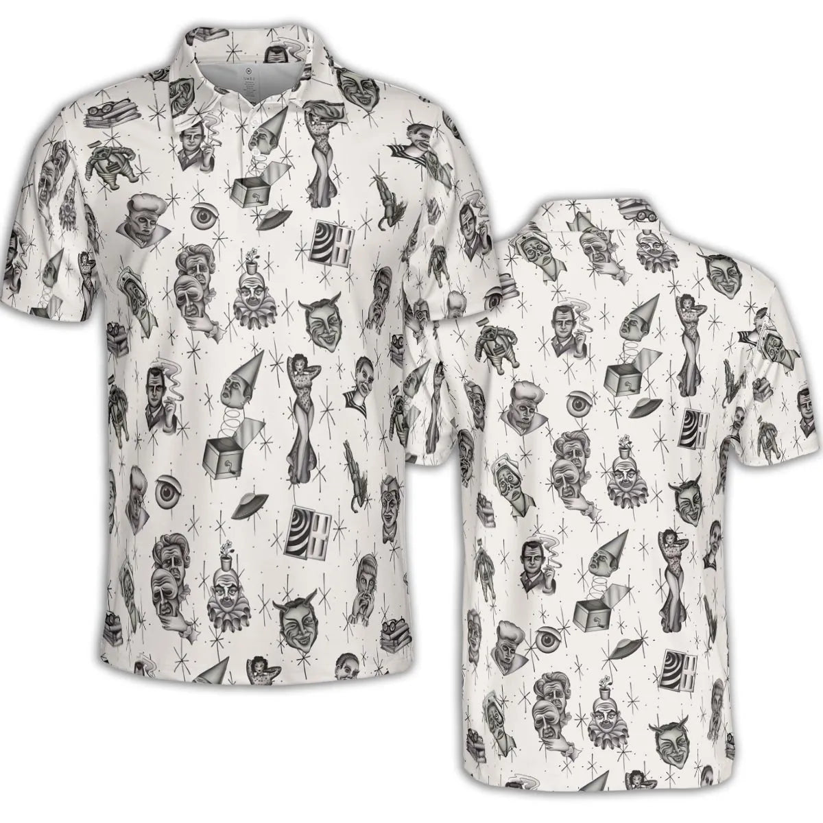 AOP Men/Women Polo Shirt - 5YWFUSWE