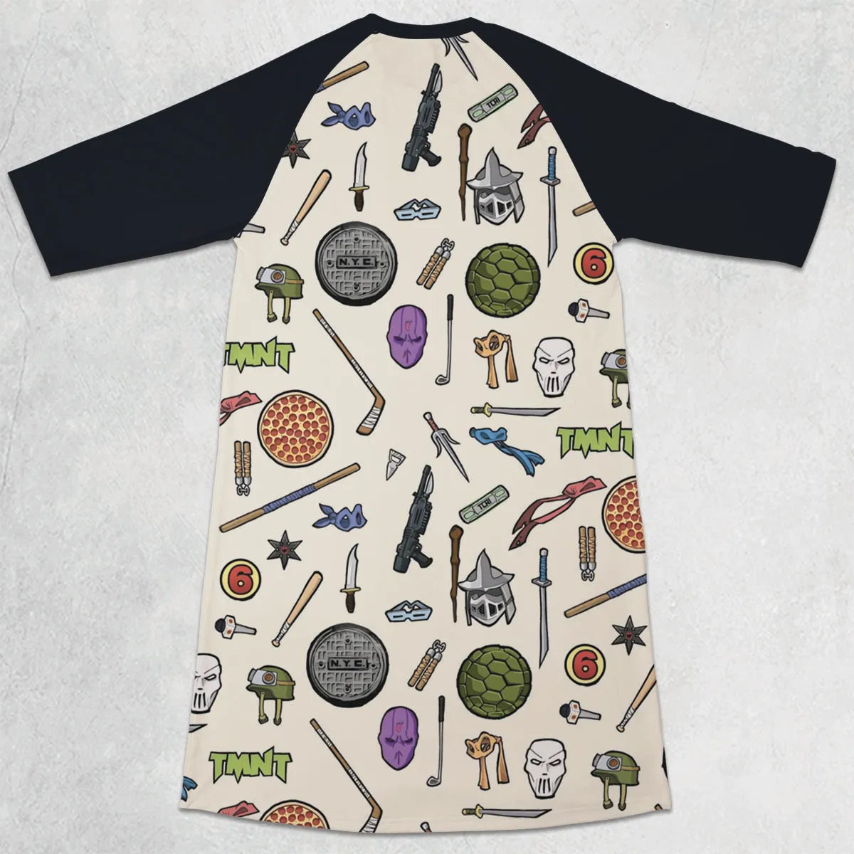 3/4 Sleeve Raglan Dress - Q4SC4SHB