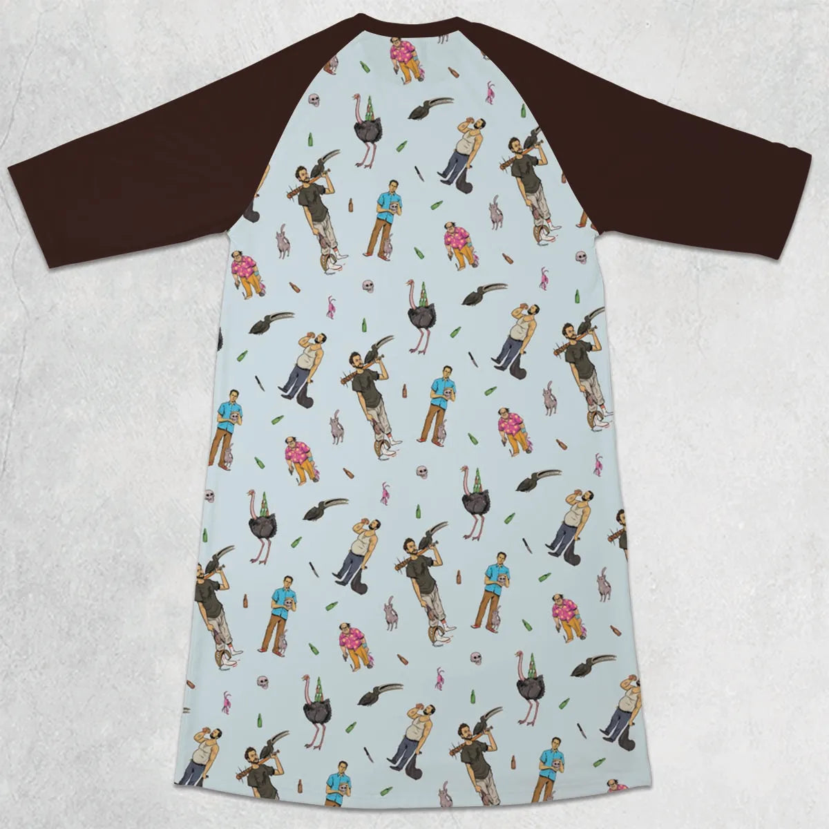 3/4 Sleeve Raglan Dress - PLU8VHQL