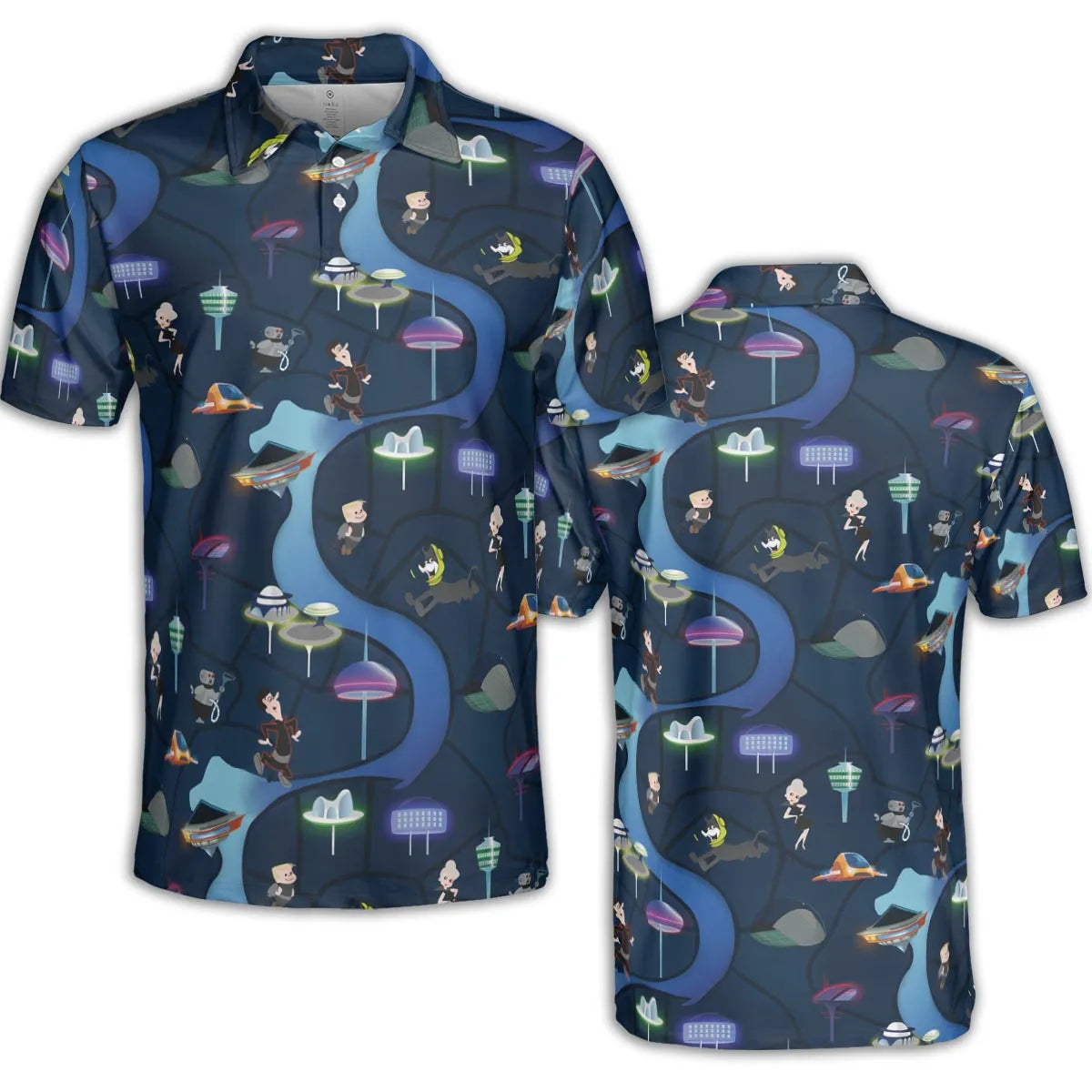 AOP Men/Women Polo Shirt - CACA3XSA