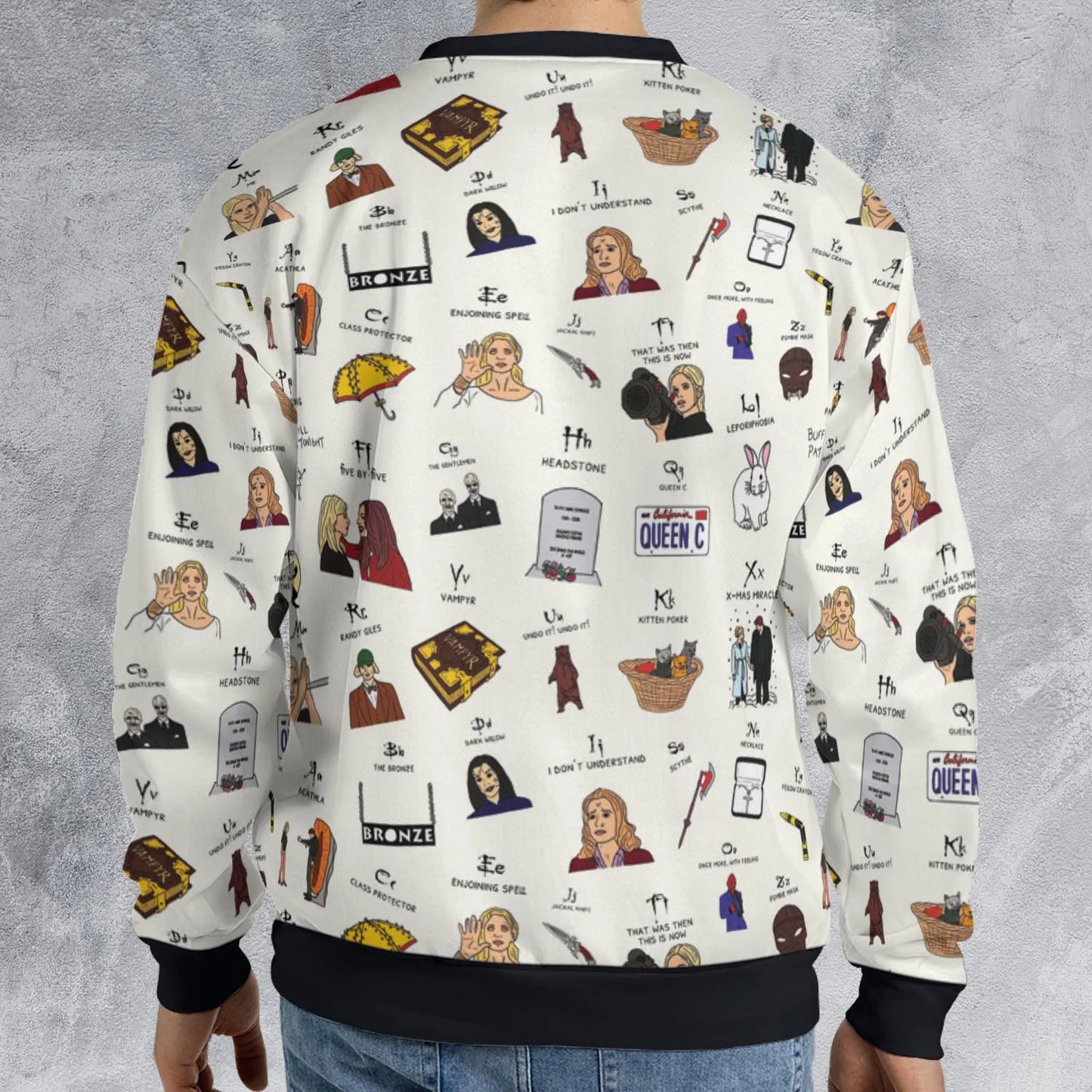 All-over Print Sweatshirt - ZUCRZWLN