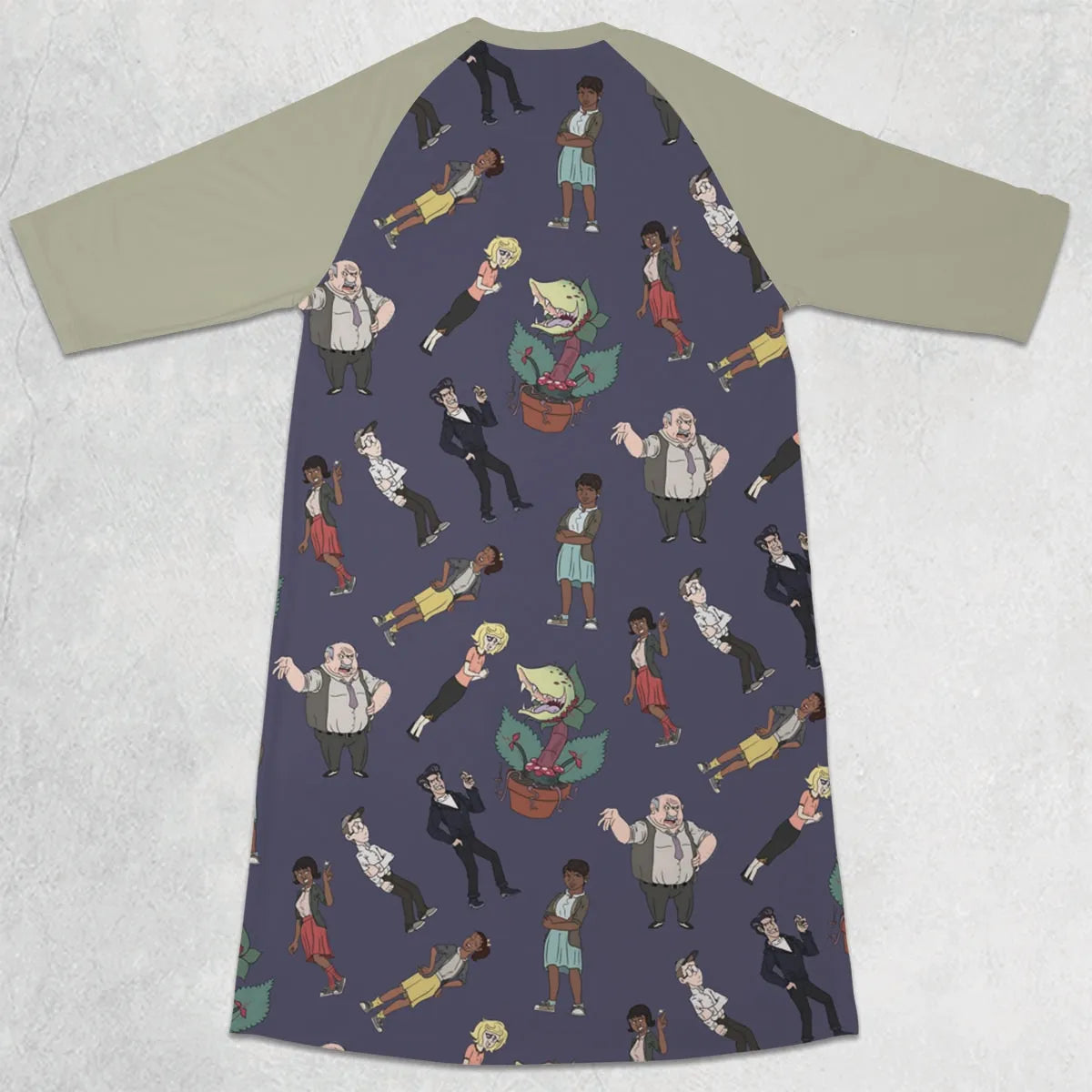 3/4 Sleeve Raglan Dress - U8MKWL3S