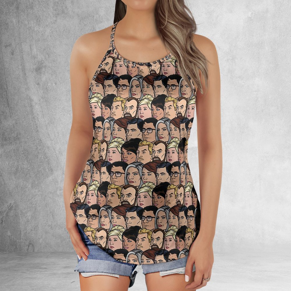 Criss Cross Tank Top - J2EXE7DK -  - 2