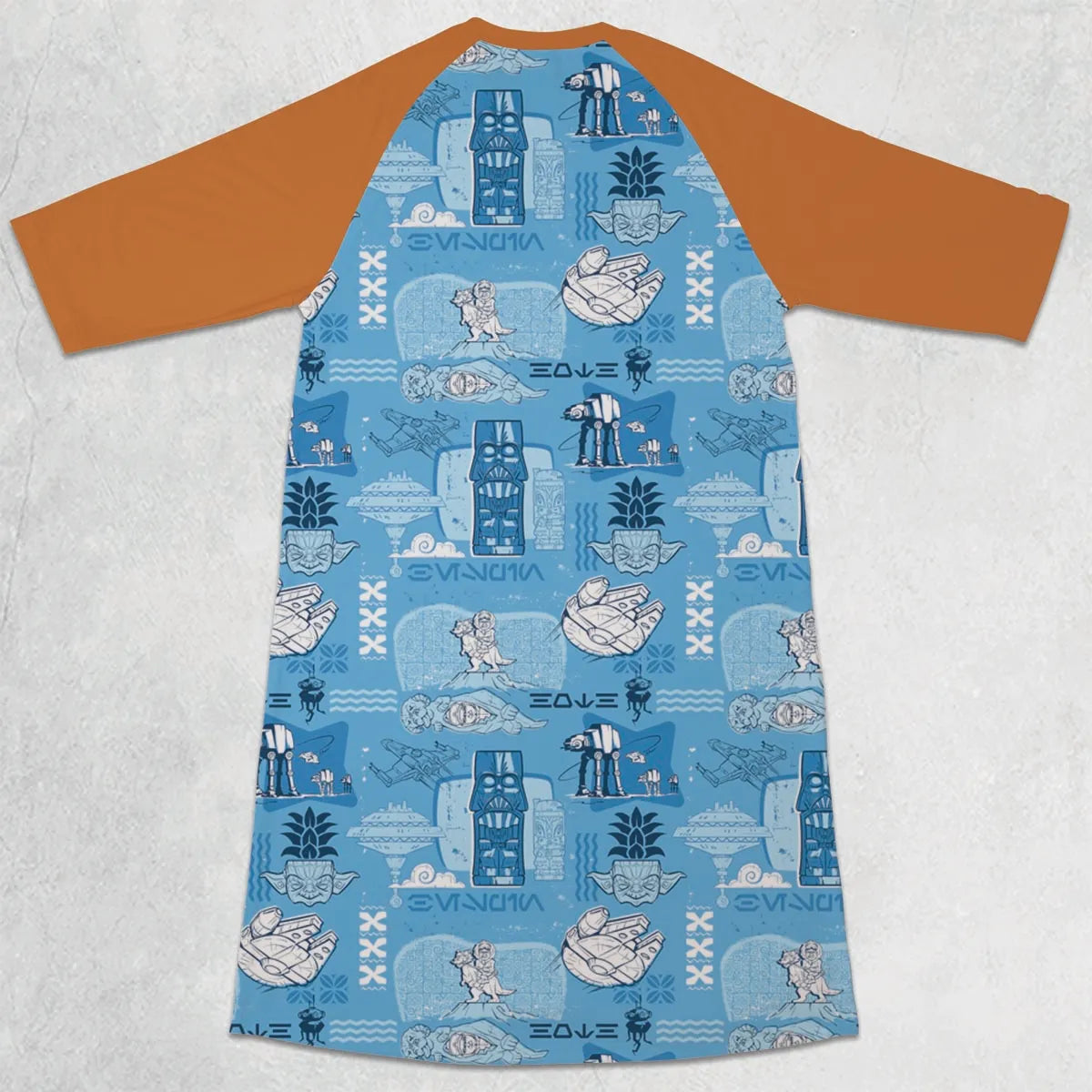 3/4 Sleeve Raglan Dress - 1JFMJNB1