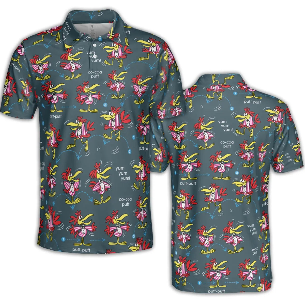AOP Men/Women Polo Shirt - KQJYAMLF