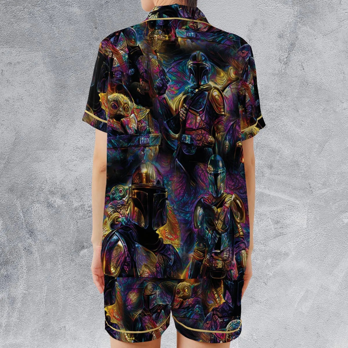 Satin Short-Sleeve Pajamas Set - Z6NWCJYU