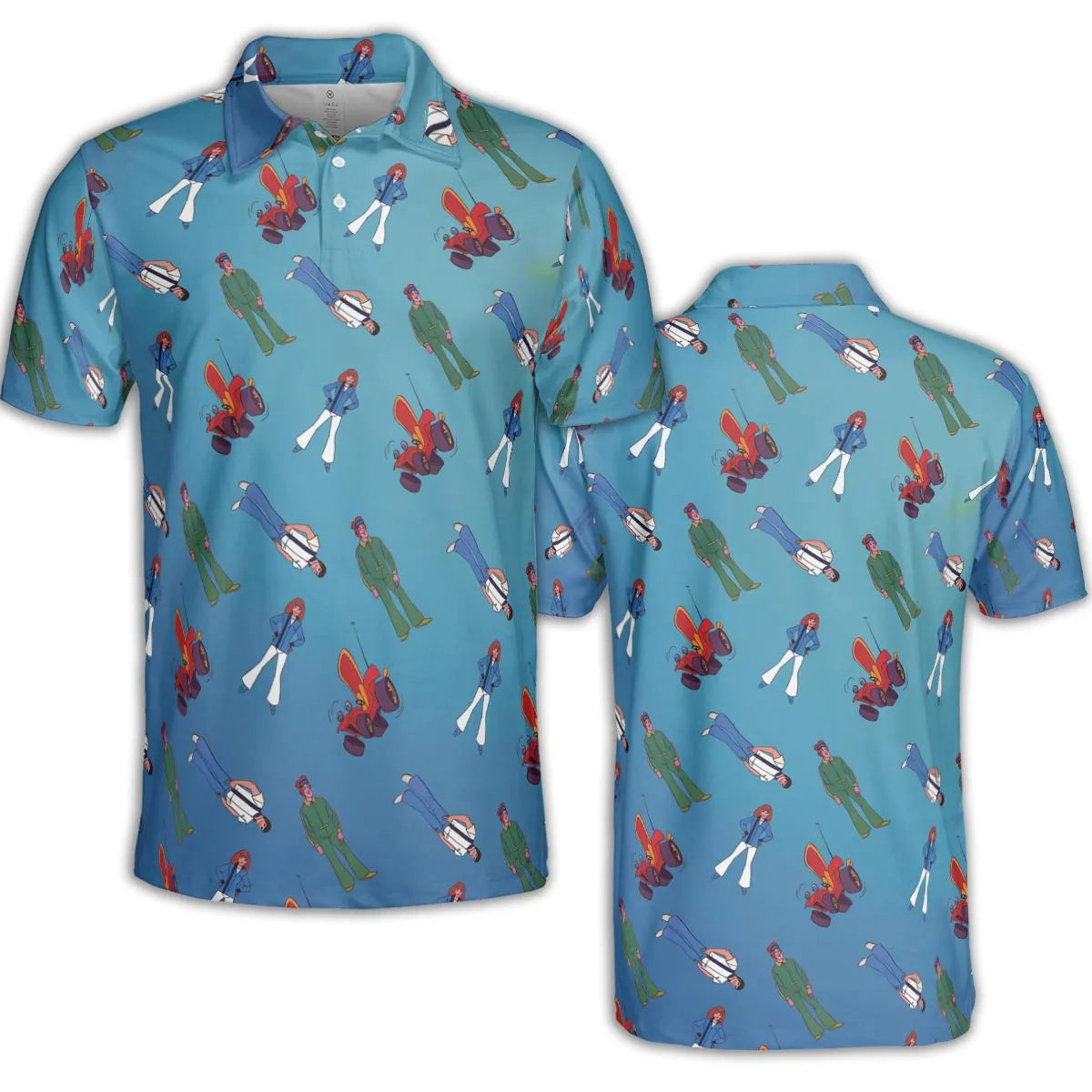 AOP Men/Women Polo Shirt - WP8UMDFV