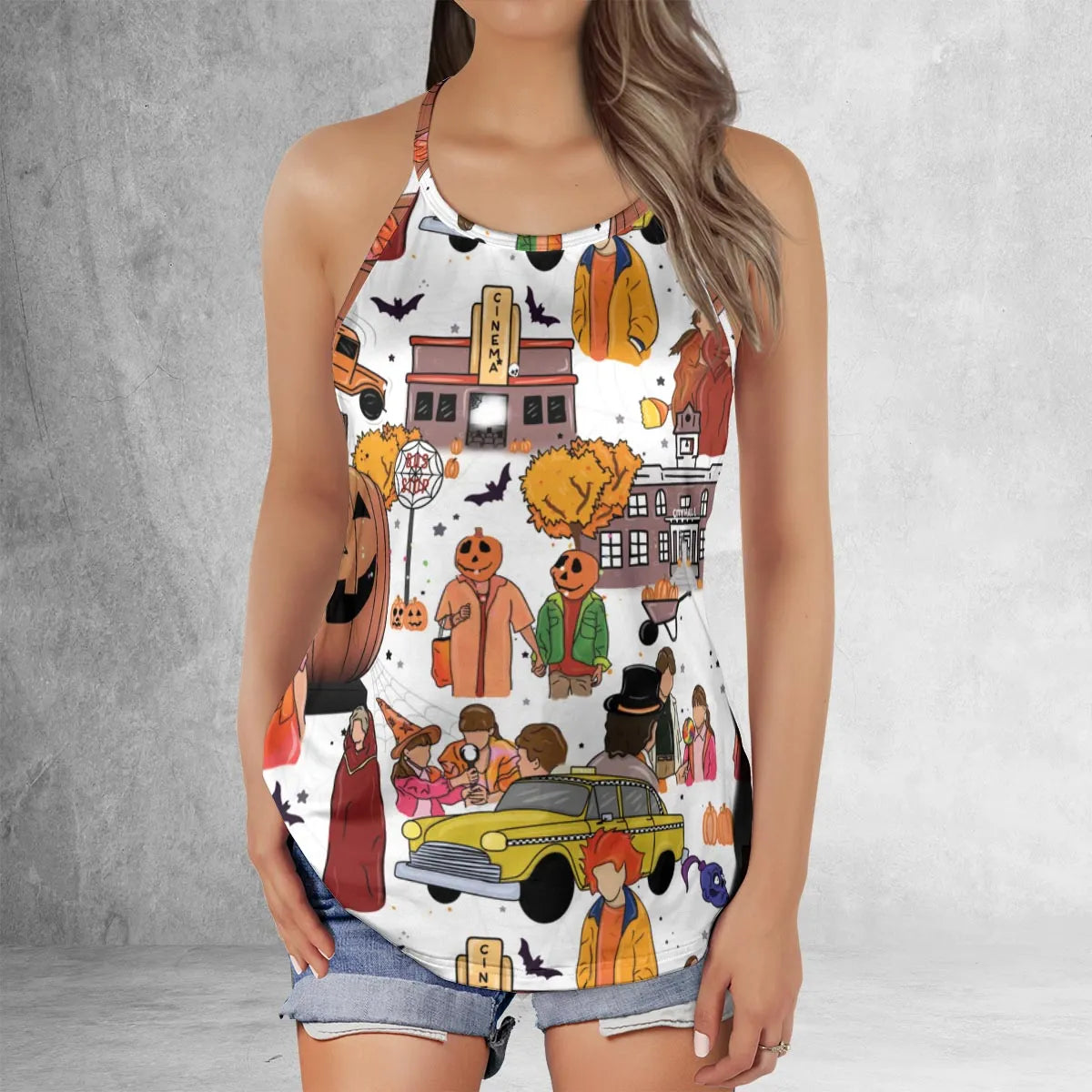 Criss Cross Tank Top - QWEN8A7P