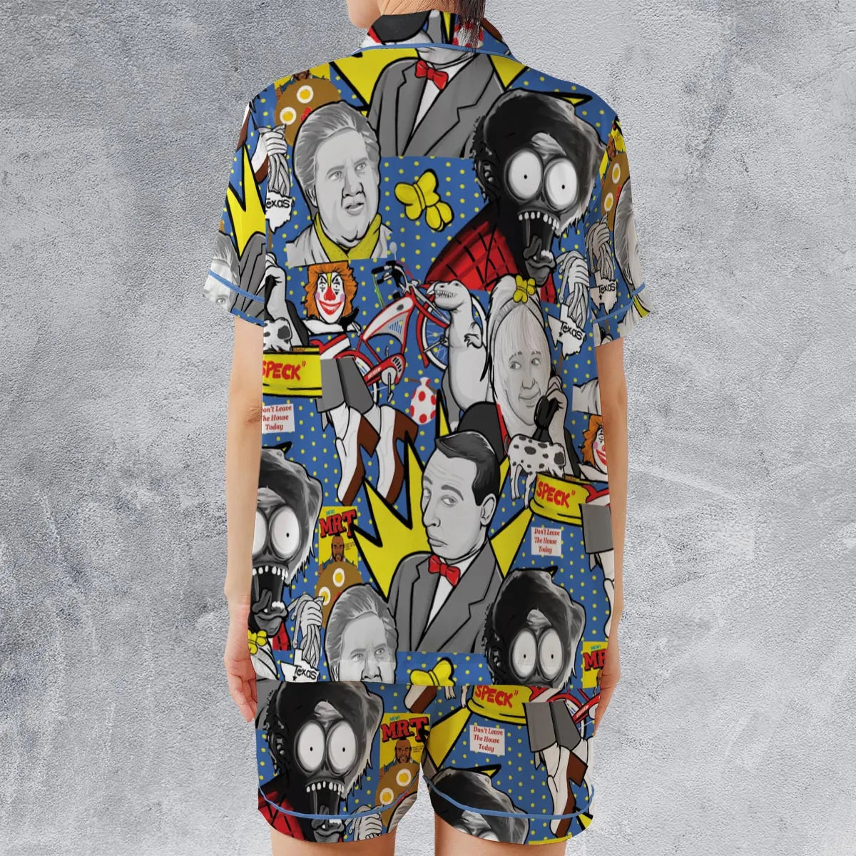 Satin Short-Sleeve Pajamas Set - GZWG12HH
