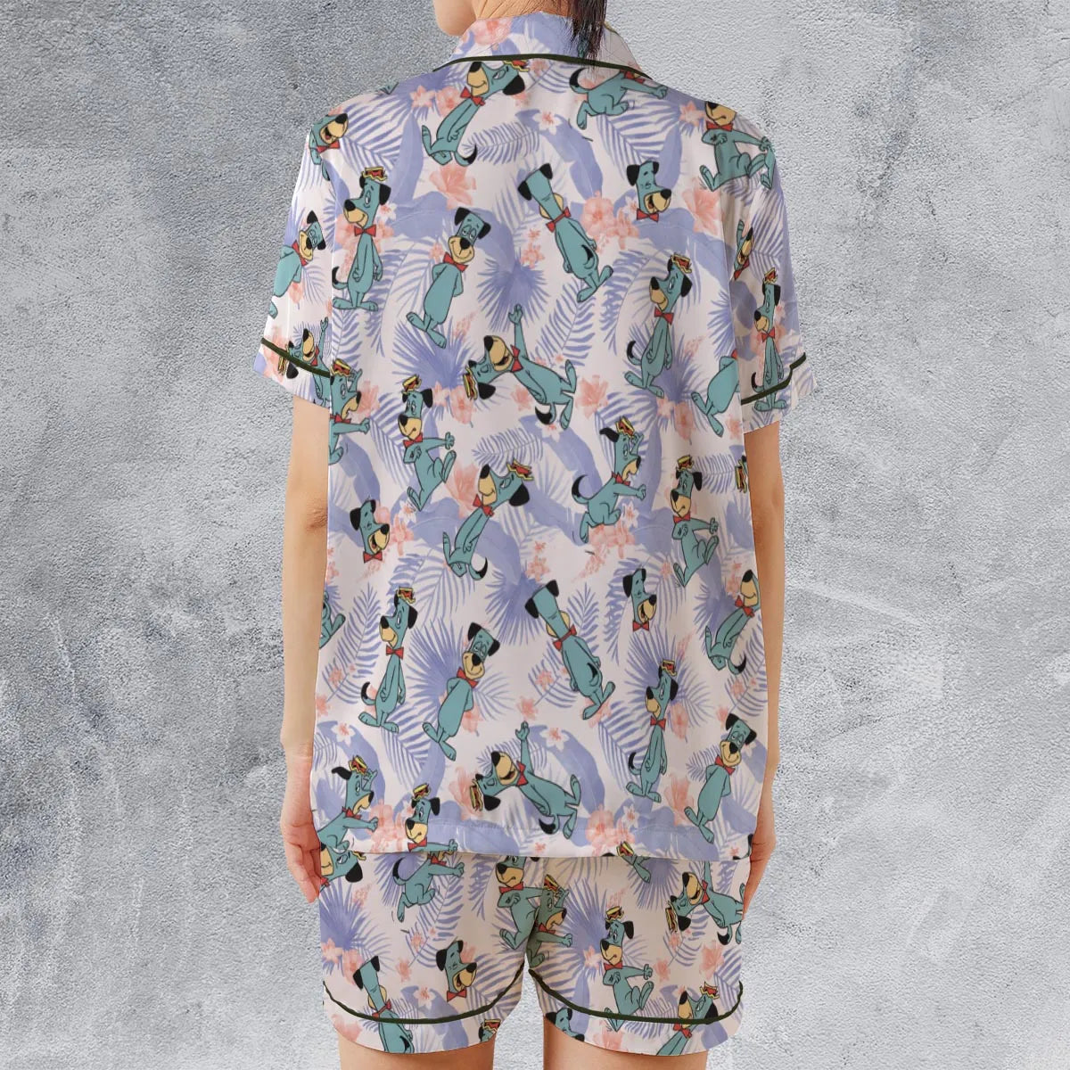 Satin Short-Sleeve Pajamas Set - JCARXXSP