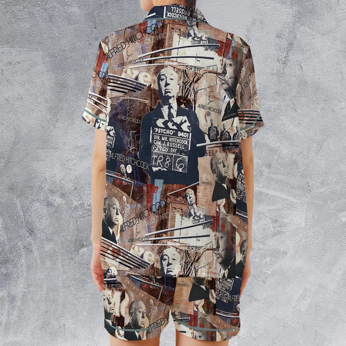 Satin Short-Sleeve Pajamas Set - 1AT82PLE