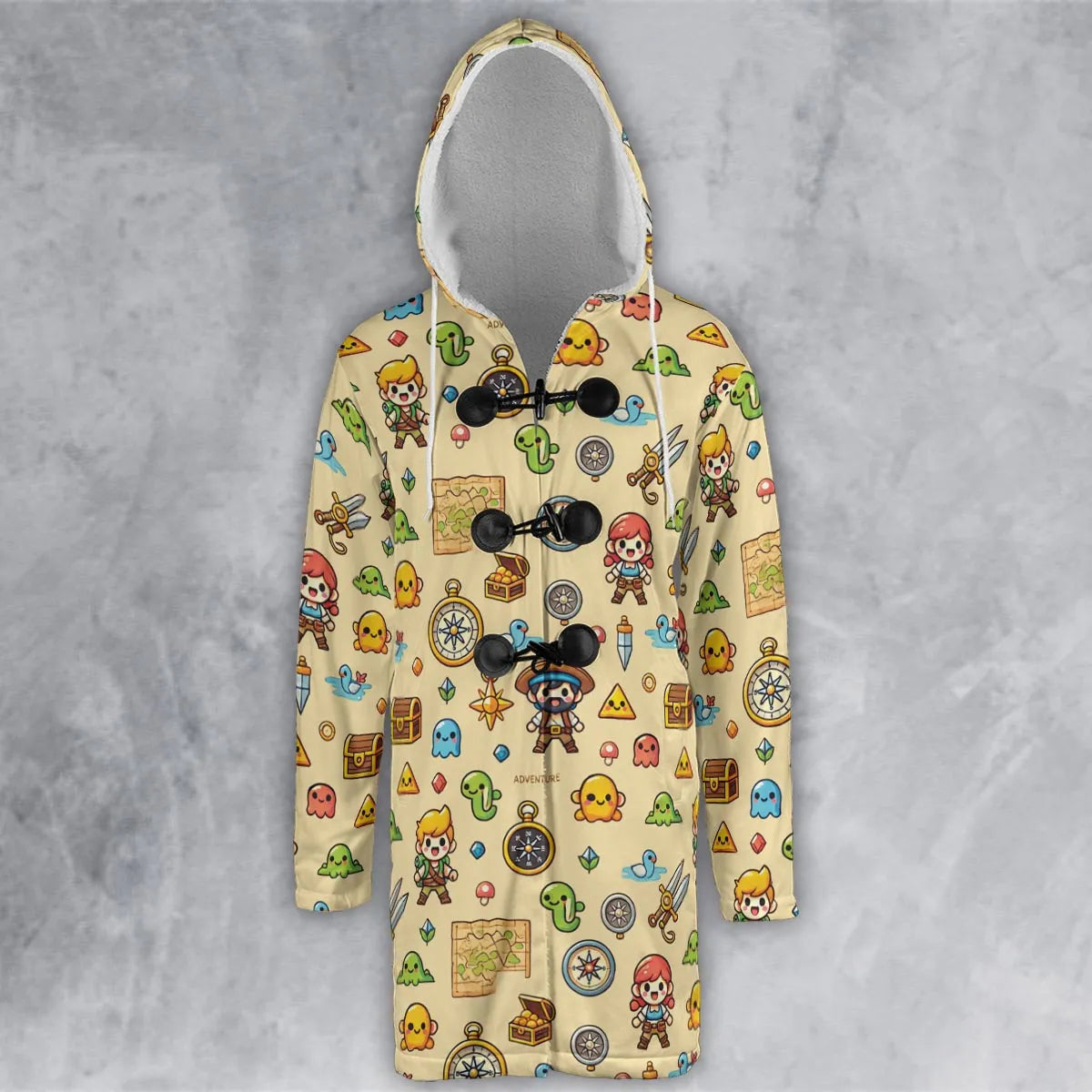Hooded Cloak Coat - GRBUG756