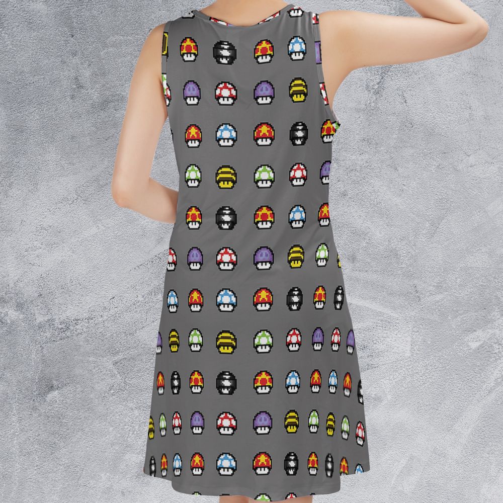 Retro Pixels Mushroom Pattern -  - 2
