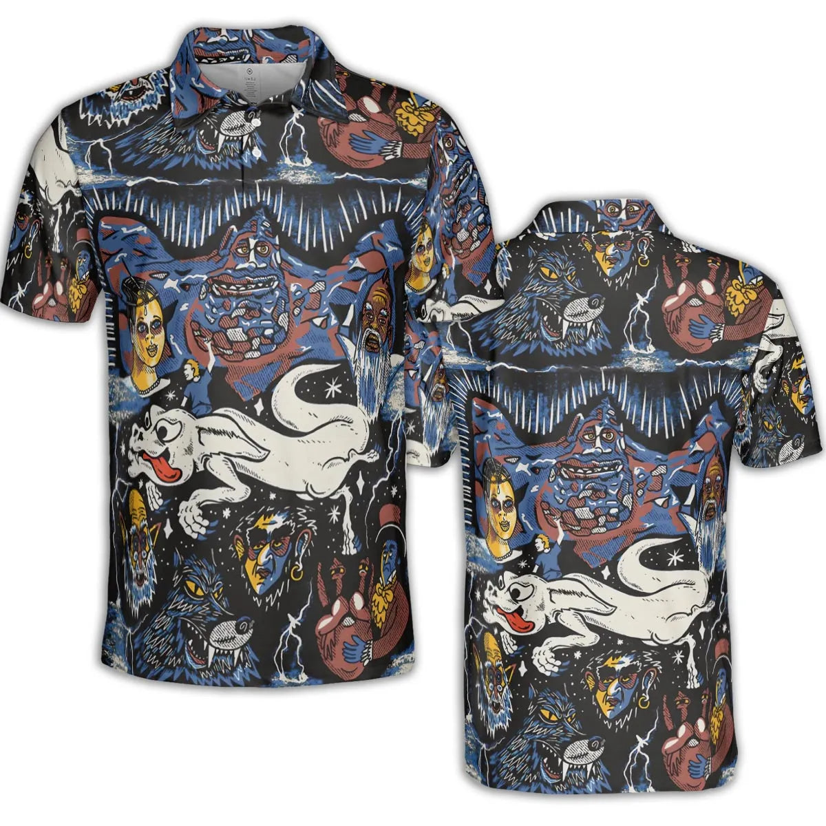 AOP Men/Women Polo Shirt - G3HJR515