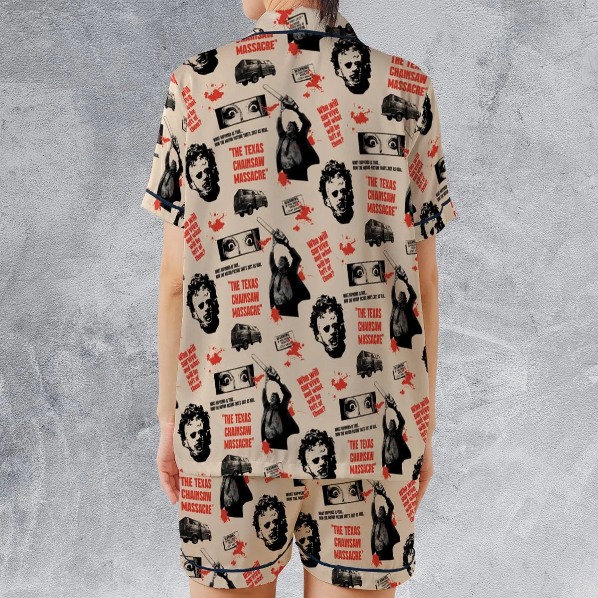 Satin Short-Sleeve Pajamas Set - 1U7M4T9B