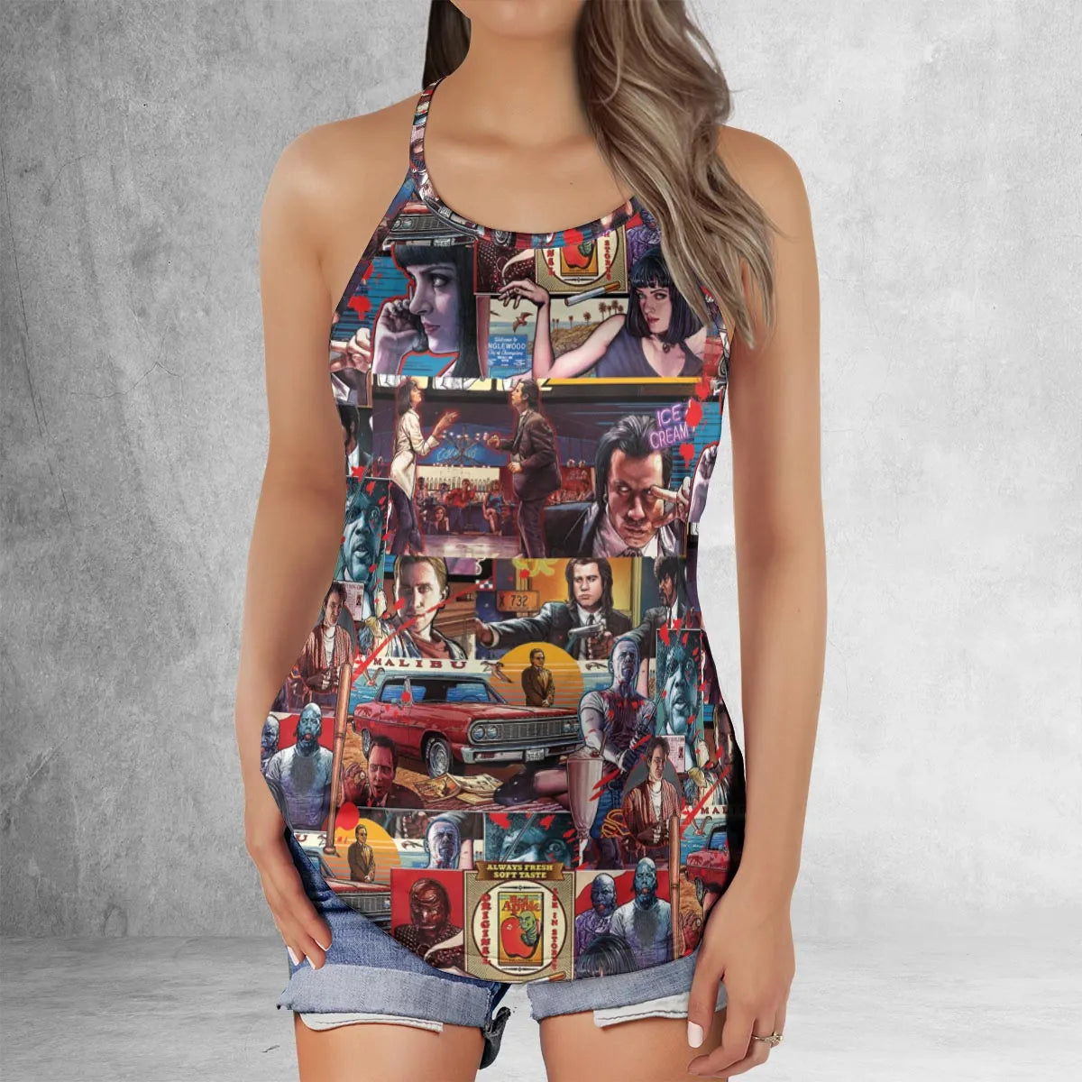 Criss Cross Tank Top - S3V662CH