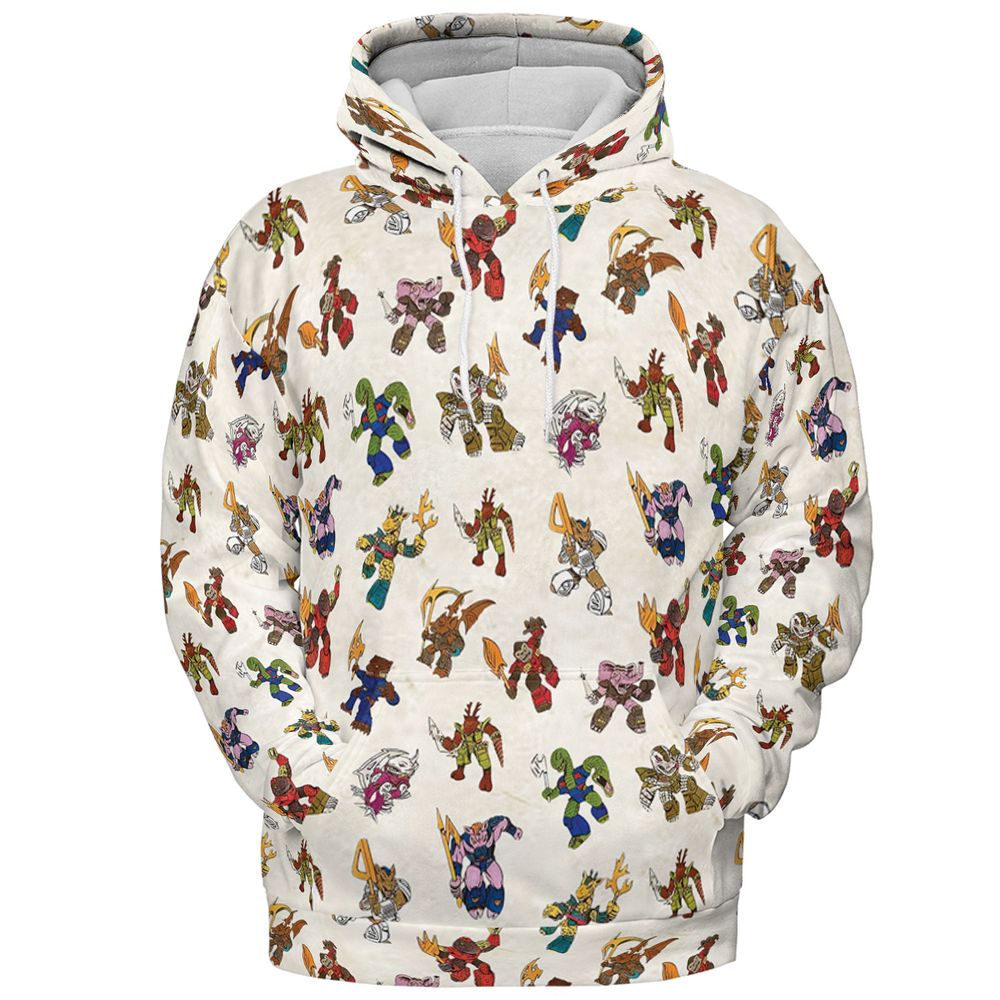 All-over Print Hoodie - KLNFCVYH -  - 2