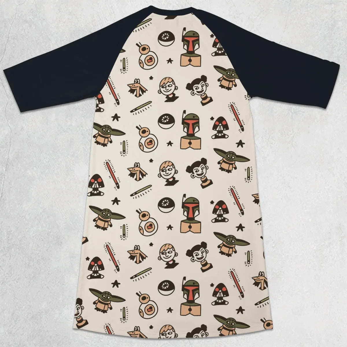 3/4 Sleeve Raglan Dress - RXB8KSQ5