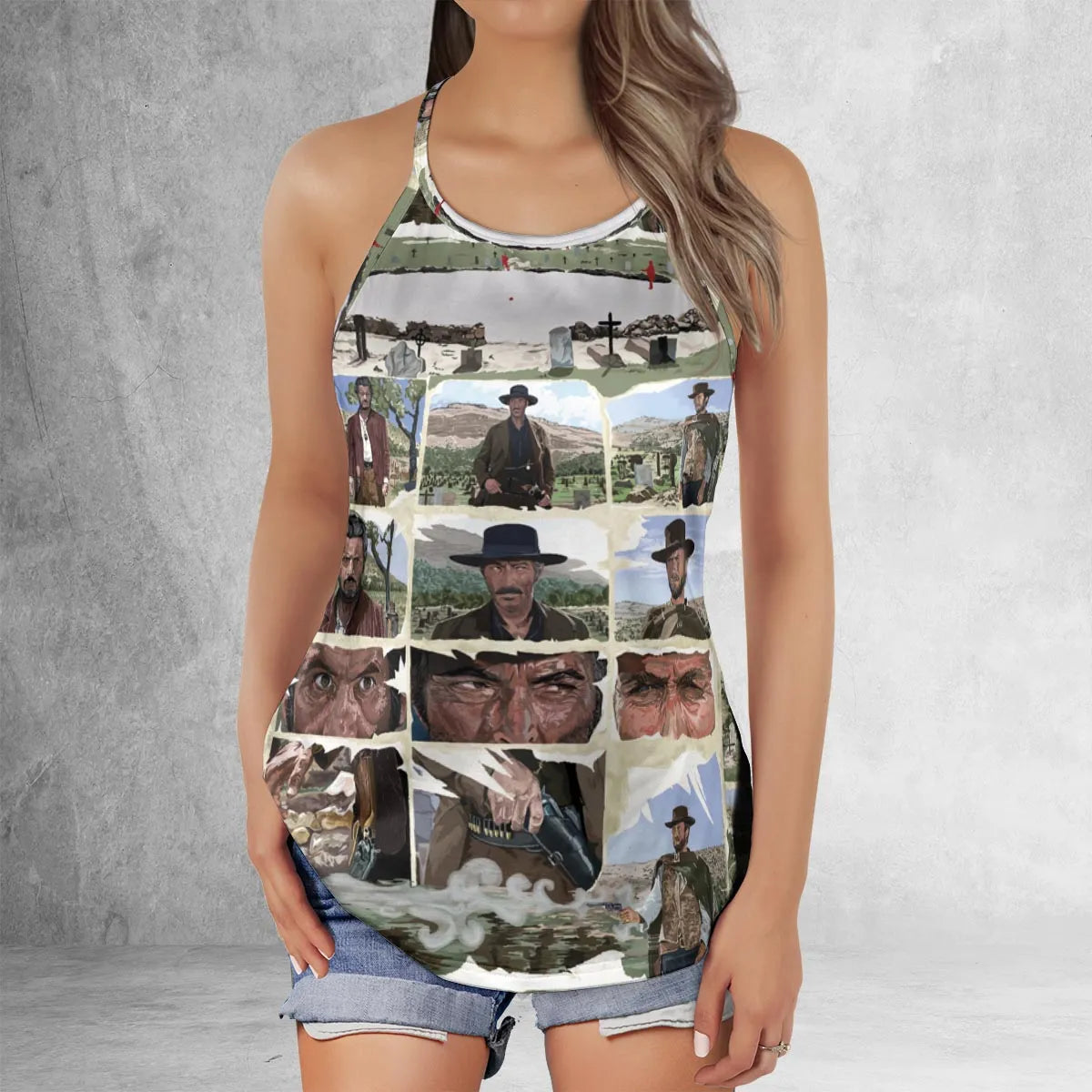 Criss Cross Tank Top - S7LHQF7X