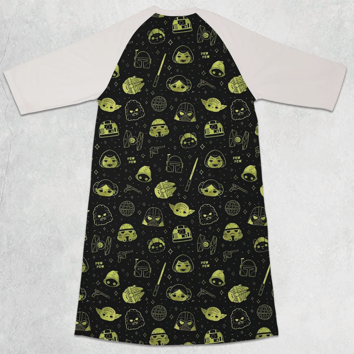 3/4 Sleeve Raglan Dress - H1Q4HBN7