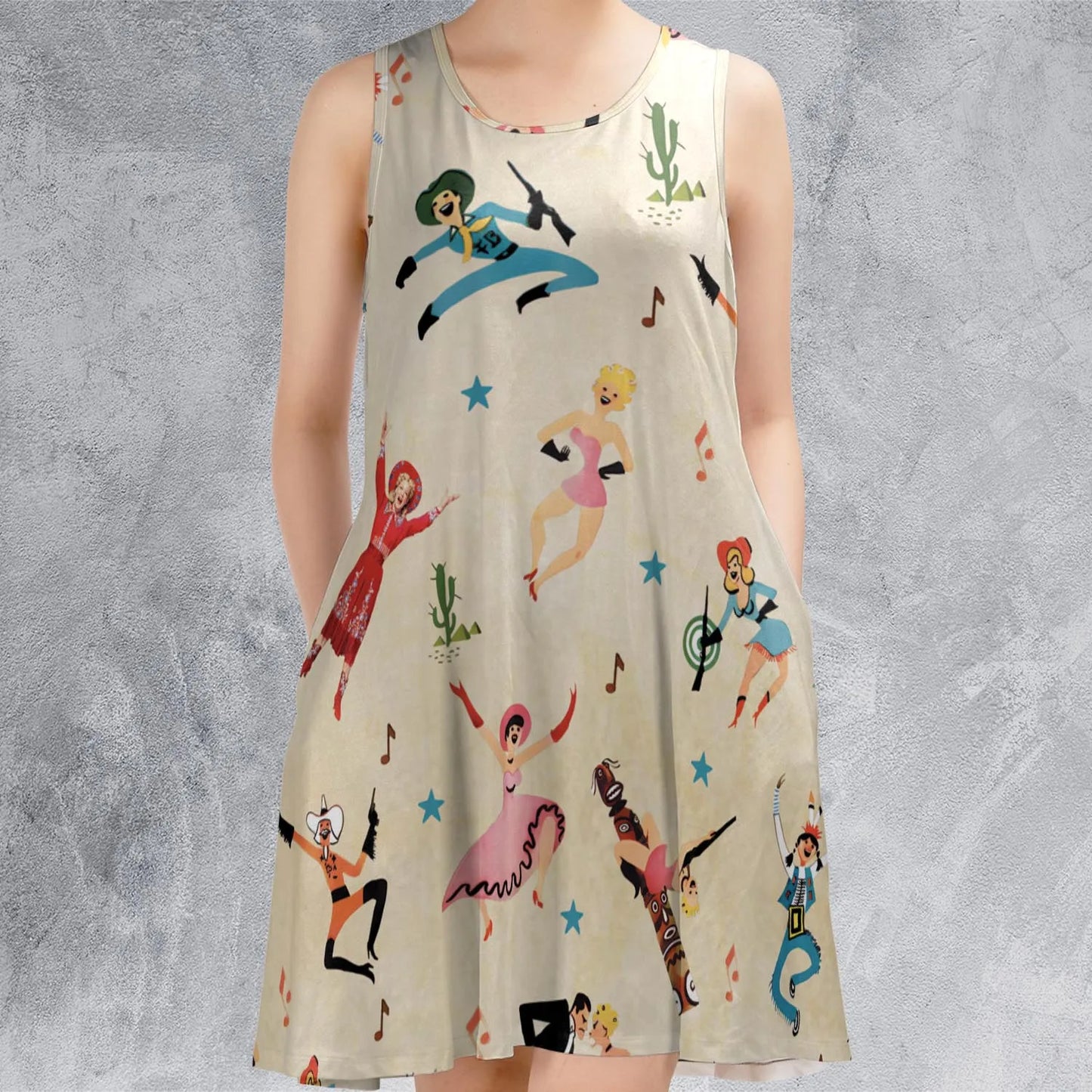Sleeveless Dress - 82FPVXJL