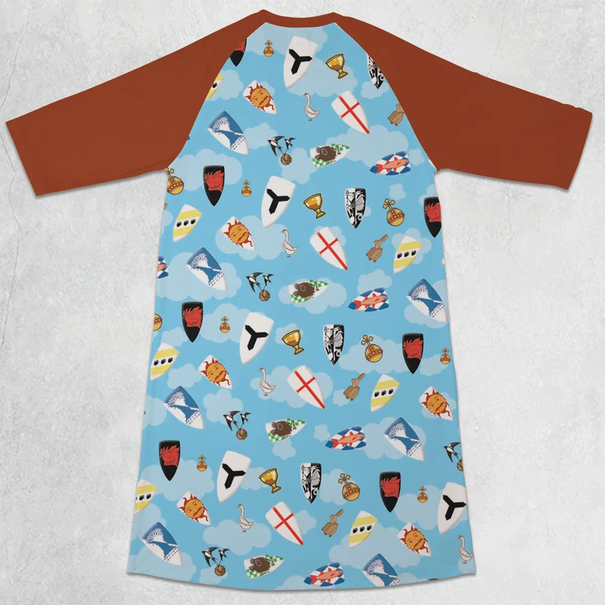 3/4 Sleeve Raglan Dress - N7XPNEQM