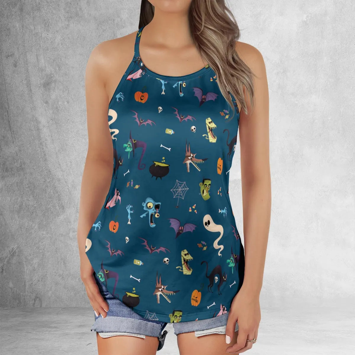 Criss Cross Tank Top - B48YGRF7