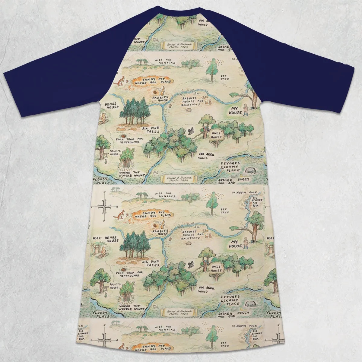 3/4 Sleeve Raglan Dress - CQ3DHDR3