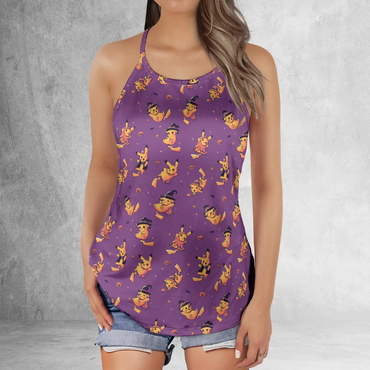 Criss Cross Tank Top - HLLVBNAP