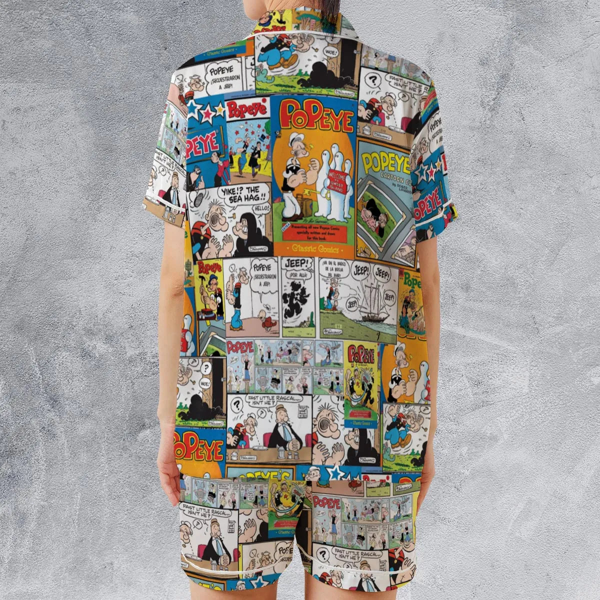 Satin Short-Sleeve Pajamas Set - HSP3VGJ7